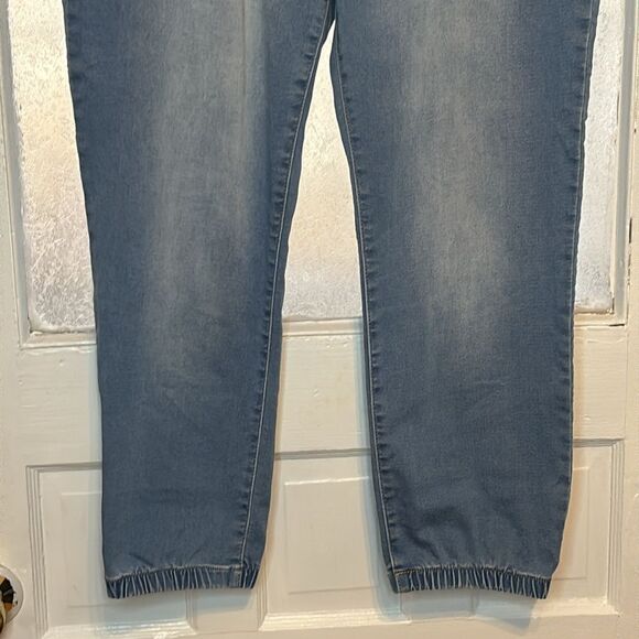 Natural Reflections Women’s Light blue denim drawstring pants elastic ankle L - Picture 3 of 6